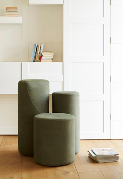 B.TRI - Fabric armchair with removable cover by Opinion Ciatti - view 3